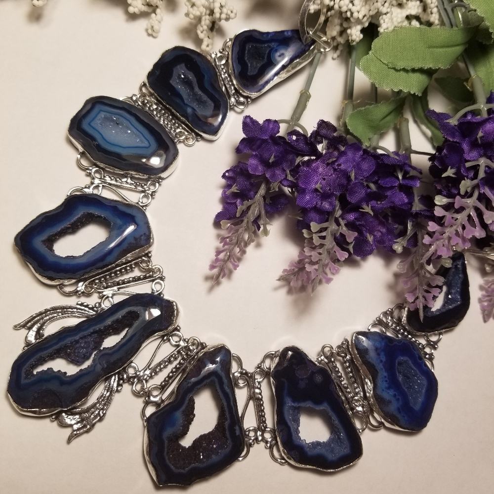 Batswana Agate 925 Statement Piece - image 3